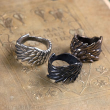 Load image into Gallery viewer, Guardian Angel -- Ring In Bronze or Silver | Hibernacula