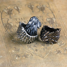 Load image into Gallery viewer, Guardian Angel -- Ring In Bronze or Silver | Hibernacula