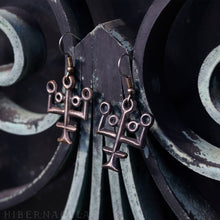 Load image into Gallery viewer, Aqua Vitae -- Alchemy Earrings in Bronze or Silver | Hibernacula