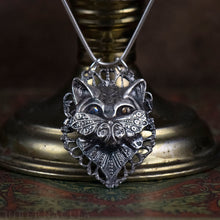 Load image into Gallery viewer, Bastet -- Regal Cat Necklace in Bronze or Silver | Hibernacula