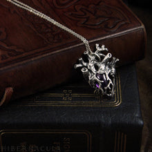 Load image into Gallery viewer, Calm Heart -- Anatomical Pendant in Bronze or Sterling Silver | Hibernacula