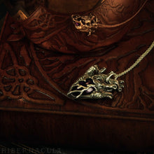 Load image into Gallery viewer, Calm Heart -- Anatomical Pendant in Bronze or Sterling Silver | Hibernacula
