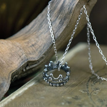 Load image into Gallery viewer, Little Crown -- Faerie Pendant in Bronze or Silver | Hibernacula