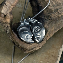 Загрузить изображение в средство просмотра галереи, Dark Side of the Moon -- Twin Pendant in Bronze or Silver | Hibernacula