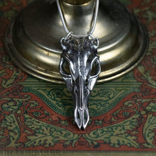 Load image into Gallery viewer, Deer Skull -- Necklace / Pendant In Bronze or Silver | Hibernacula