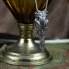 Load image into Gallery viewer, Deer Skull -- Necklace / Pendant In Bronze or Silver | Hibernacula