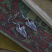 Load image into Gallery viewer, Grace -- Feather Earrings in Bronze or Silver | Hibernacula