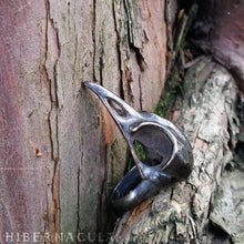 Load image into Gallery viewer, Morrigan -- Bird Skull Ring in Bronze or Silver | Hibernacula