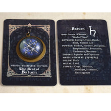 Load image into Gallery viewer, Seal of Saturn -- Planetary Talisman | Hibernacula | Hibernacula