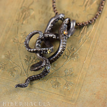 Load image into Gallery viewer, Treasures of the Deep -- Tentacle necklace in Bronze or Silver | Hibernacula