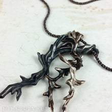 Загрузить изображение в средство просмотра галереи, The Briar Thornbraid -- Thorn Puzzle Necklace in Bronze or Silver | Hibernacula