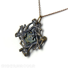 Load image into Gallery viewer, Sanctuary -- Jasper Pendant in Bronze or Silver | Hibernacula