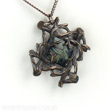 Load image into Gallery viewer, Sanctuary -- Jasper Pendant in Bronze or Silver | Hibernacula