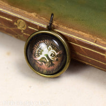 Load image into Gallery viewer, Hedgehog Spirit -- Brass Animal Totem Pendant | Hibernacula