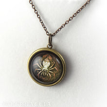 Load image into Gallery viewer, Spider Spirit -- Brass Animal Totem Pendant | Hibernacula