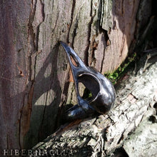 Load image into Gallery viewer, Morrigan -- Bird Skull Ring in Bronze or Silver | Hibernacula