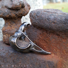 Load image into Gallery viewer, Morrigan -- Bird Skull Ring in Bronze or Silver | Hibernacula