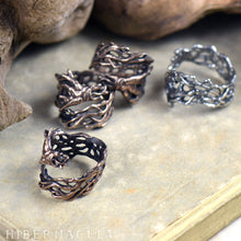 Load image into Gallery viewer, Mandrake Root -- Wrap Ring in Bronze or Silver | Hibernacula