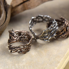 Load image into Gallery viewer, Mandrake Root -- Wrap Ring in Bronze or Silver | Hibernacula