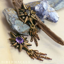 Загрузить изображение в средство просмотра галереи, The Guiding Star -- Bronze & Gemstone Pendant & Chain | Hibernacula