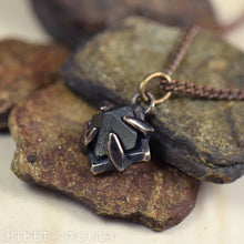 Load image into Gallery viewer, Compass Stone -- Raw Magnetite Crystal Set in Bronze or Silver | Hibernacula