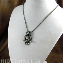 Load image into Gallery viewer, Spirit Owl -- Wise Totem Pendant in Silver | Hibernacula
