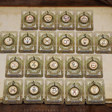 Load image into Gallery viewer, Alchemy Symbols -- Brass Pendants | Hibernacula