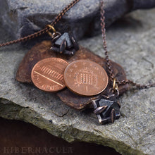 Load image into Gallery viewer, Compass Stone -- Raw Magnetite Crystal Set in Bronze or Silver | Hibernacula