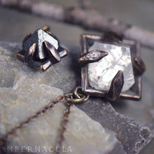 Load image into Gallery viewer, Compass Stone -- Raw Magnetite Crystal Set in Bronze or Silver | Hibernacula