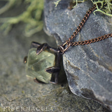 Load image into Gallery viewer, Focus Crystal -- Raw Fluorite Octahedron in Bronze or Silver | Hibernacula