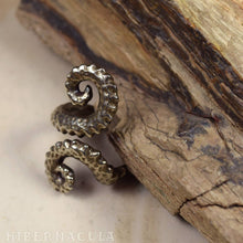 Load image into Gallery viewer, Eldritch Spiral -- Tentacle Wrap Ring In Bronze or Silver | Hibernacula