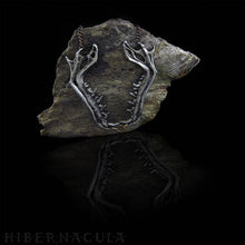 Load image into Gallery viewer, Predator Collar -- Jawbone Necklace in White Brass or Bronze | Hibernacula