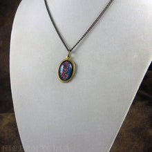 Load image into Gallery viewer, Clockwork Seahorse -- Brass Pendant with Original Artwork | Hibernacula