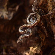 Load image into Gallery viewer, Serpent of Wisdom -- Pendant In Bronze or Silver | Hibernacula
