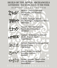 Load image into Gallery viewer, Seven Archangels -- Enochian Sigil Pendants (2 styles) | Hibernacula