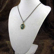 Load image into Gallery viewer, The Winged Key -- Brass Pendant with Original Artwork | Hibernacula