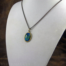 Load image into Gallery viewer, Psyche -- Brass Pendant with Original Artwork | Hibernacula