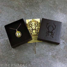 Load image into Gallery viewer, The Shadow Key -- Brass Pendant with Original Artwork | Hibernacula