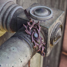 Load image into Gallery viewer, As Above So Below -- Hermetic Bronze & Emerald Pendant | Hibernacula