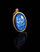 Load image into Gallery viewer, Moon Jelly -- Brass Pendant with Original Artwork | Hibernacula