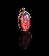 Load image into Gallery viewer, The Phoenix -- Brass Pendant with Original Artwork | Hibernacula