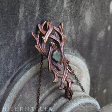 Load image into Gallery viewer, As Above So Below -- Hermetic Bronze & Emerald Pendant | Hibernacula