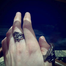 Load image into Gallery viewer, Hunter -- Jawbone Ring in Bronze or Silver | Hibernacula