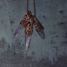Load image into Gallery viewer, Kyanite Blade -- Crystal & Filigree Pendant | Hibernacula