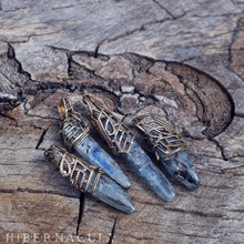 Load image into Gallery viewer, Kyanite Blade -- Crystal & Filigree Pendant | Hibernacula