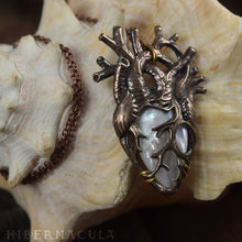 Load image into Gallery viewer, The Sacred Heart -- Mother of Pearl Anatomical Pendant | Hibernacula