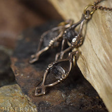 Load image into Gallery viewer, The Phantom Eye -- Herkimer Diamond in Bronze or Silver | Hibernacula