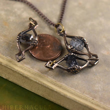 Load image into Gallery viewer, The Phantom Eye -- Herkimer Diamond in Bronze or Silver | Hibernacula