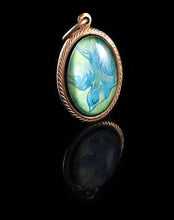 Load image into Gallery viewer, The Sky is Falling -- Brass Pendant with Original Artwork | Hibernacula