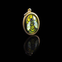 Load image into Gallery viewer, Honey Bee -- Brass Pendant with Original Artwork | Hibernacula